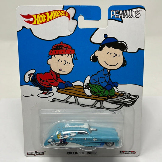 Hot wheels premium rolling thunder peanuts real riders