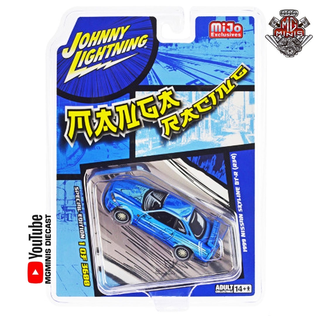 Johnny Lightning 1999 Nissan SkyLine GT-R R34 Manga Racing