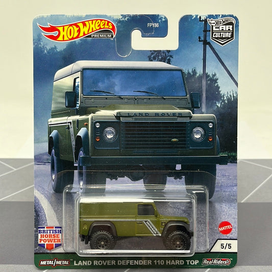 Hot wheels premium land rover defender 110 hard top real riders