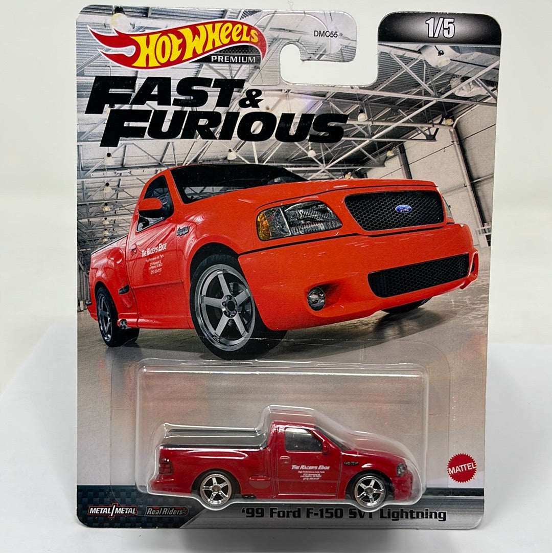 Hot wheels premium fast and furious 99 ford f150 svt lightning real riders