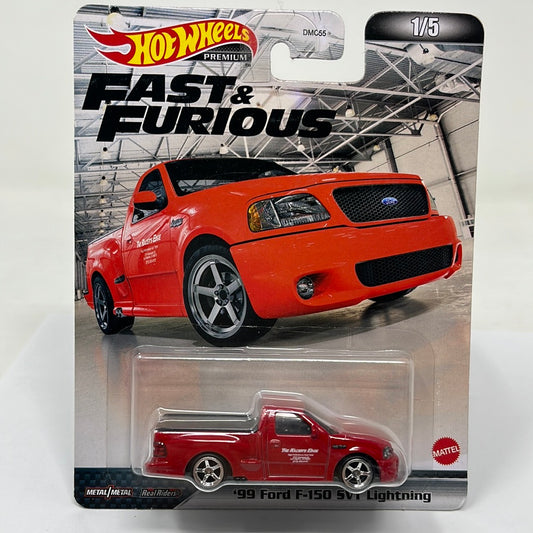 Hot wheels premium fast and furious 99 ford f150 svt lightning real riders