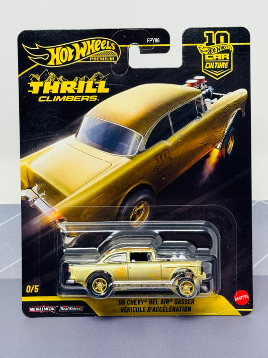 Hot Wheels Premium 55 Chevy Bel Air Gasser Thrill Climbers