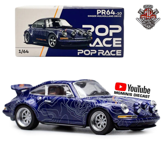 Pop Race Porsche Singer Mulholland Drive PR64-10 1/64